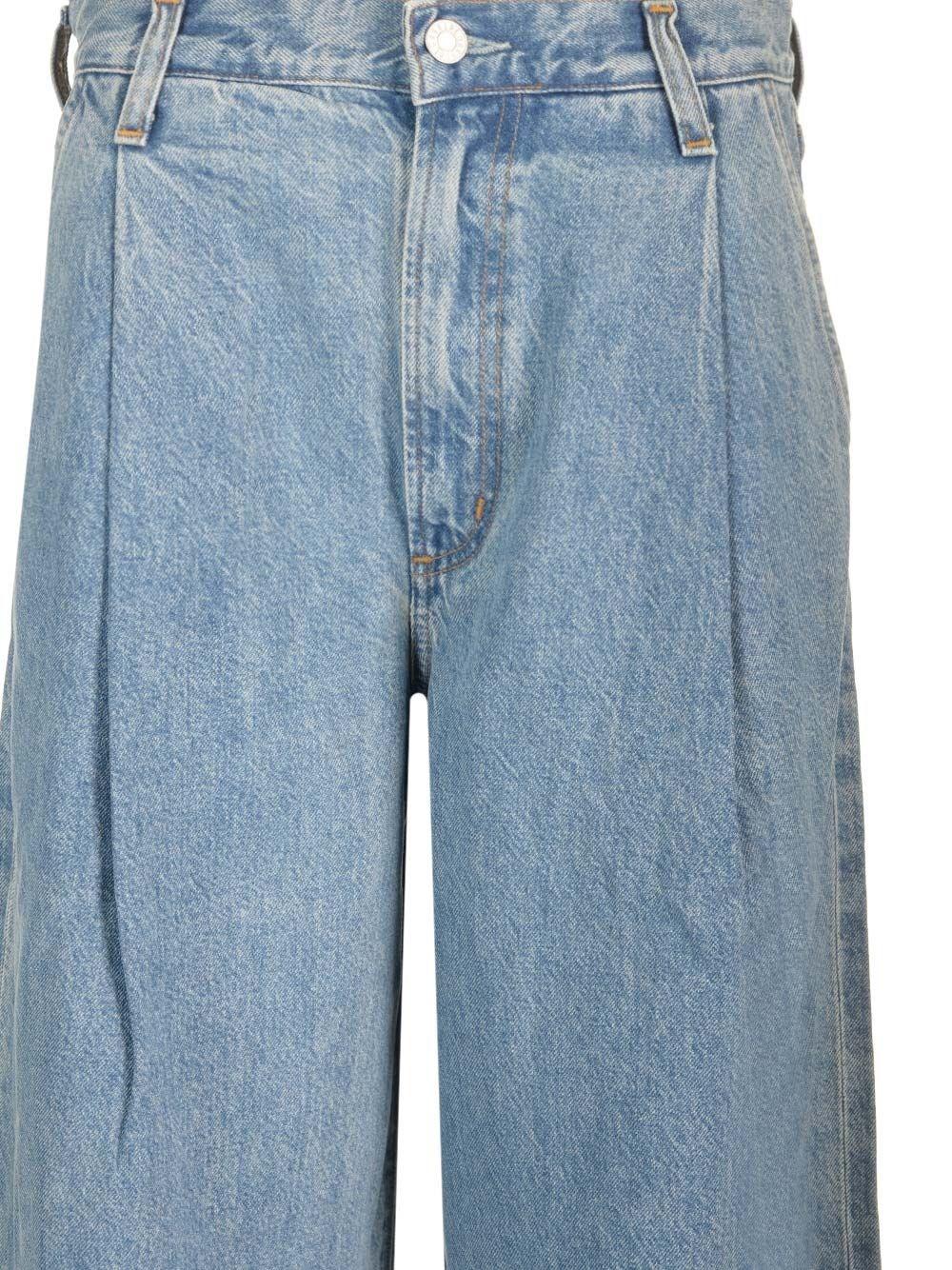 Al Duca D'Aosta Agolde Jeans "Ellis" con pinces Ritorno libero