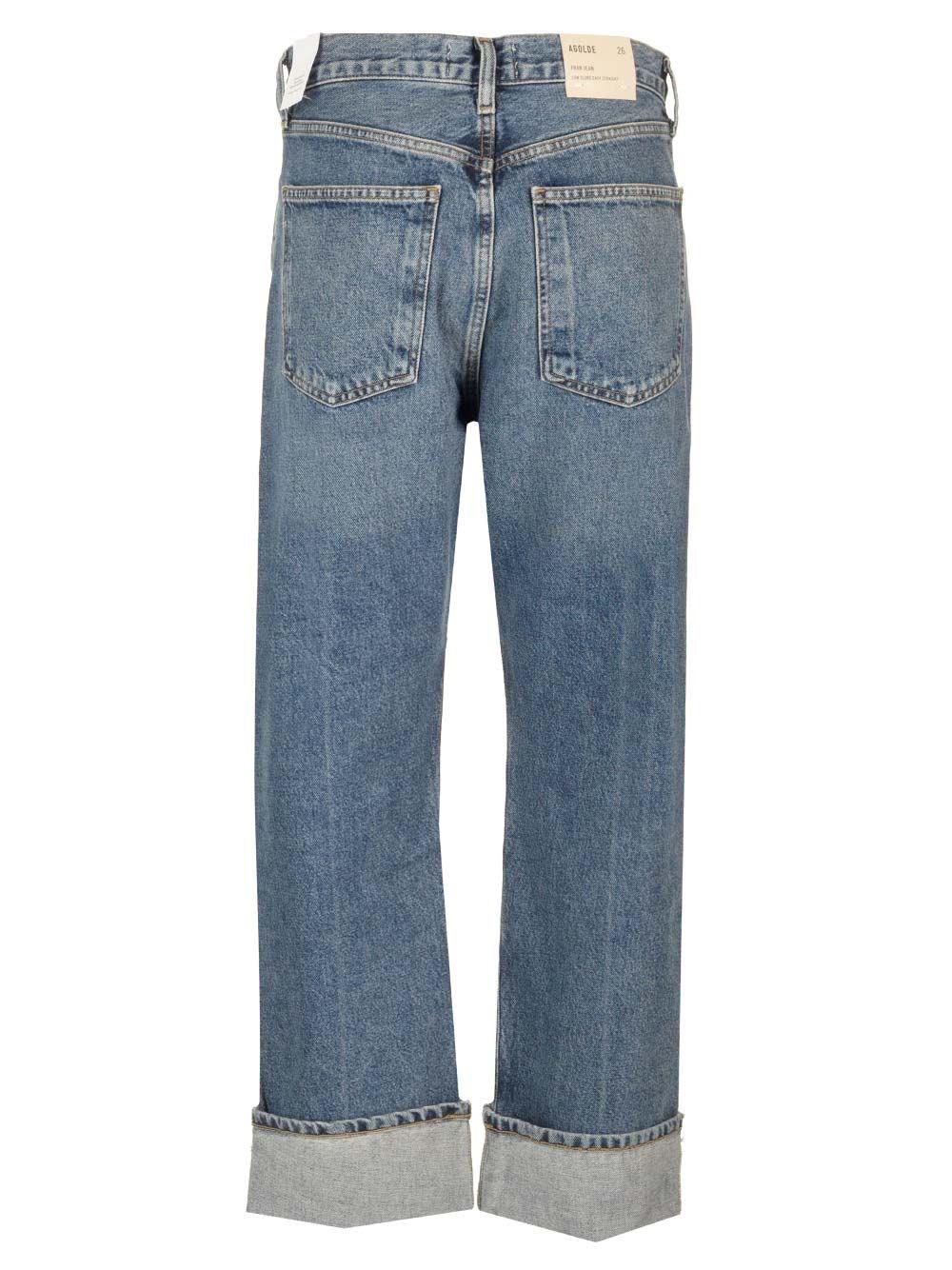Al Duca D'Aosta Agolde Jeans "Fran" con risvolto Rilascio limitato