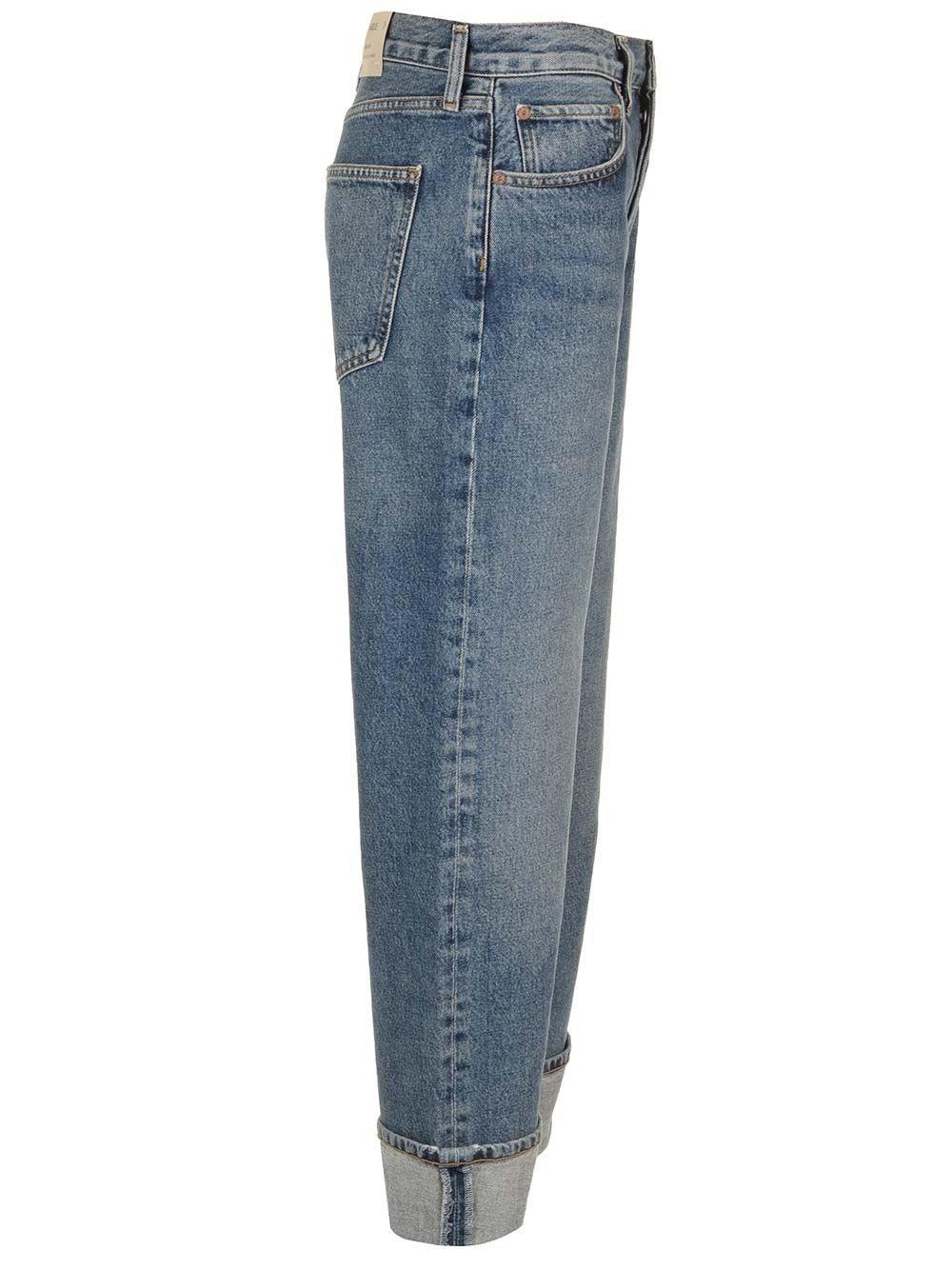 Al Duca D'Aosta Agolde Jeans "Fran" con risvolto Rilascio limitato