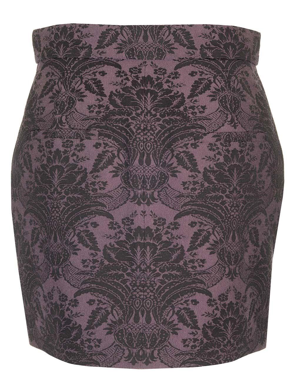 Al Duca D'Aosta Max Mara Mini gonna in lana jacquard Enormi sconti