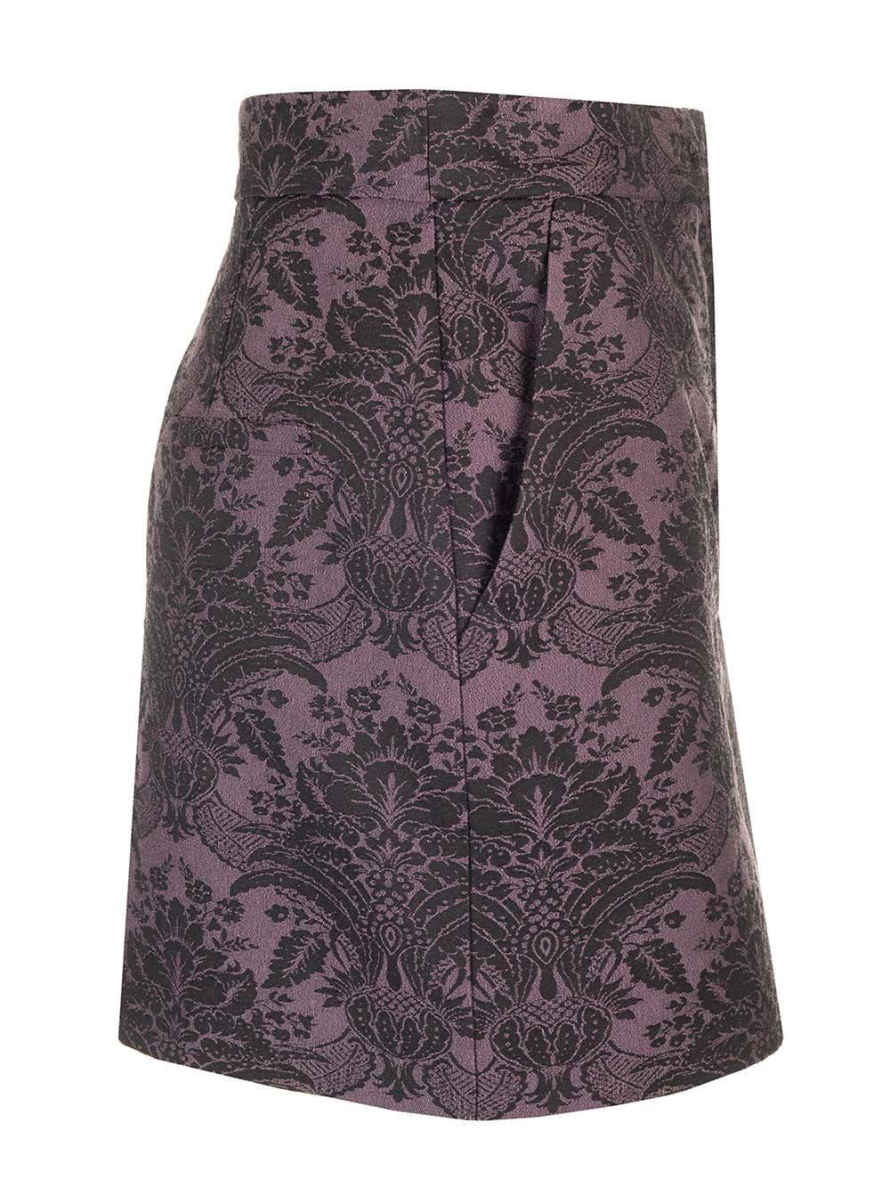 Al Duca D'Aosta Max Mara Mini gonna in lana jacquard Enormi sconti
