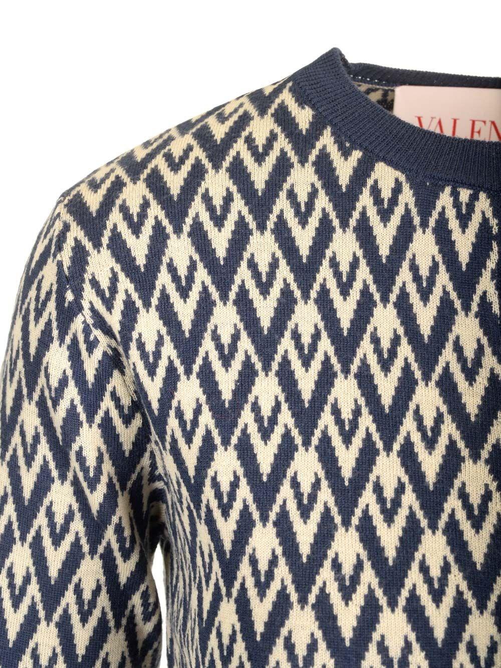 Al Duca D'Aosta Valentino Garavani Cardigan "Toute la Vie" Vendita Economica