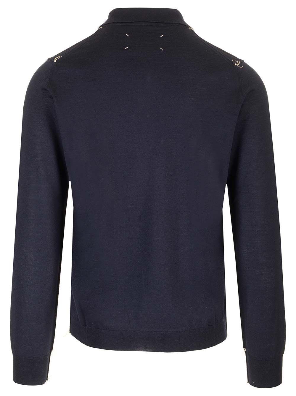 Al Duca D'Aosta Maison Margiela Polo in maglia di lana Sconto di tempo limitato