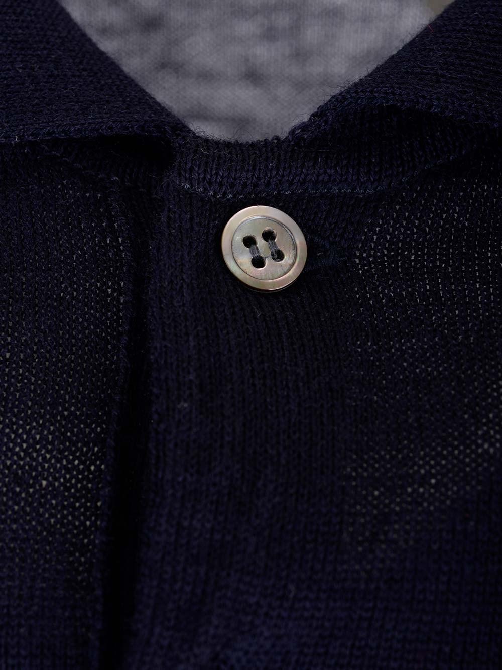 Al Duca D'Aosta Comme Des Garcons Play EX-P1N094 NAVY POLO NECK SHORT SLEEVES COTT POLO Comprare a buon mercato