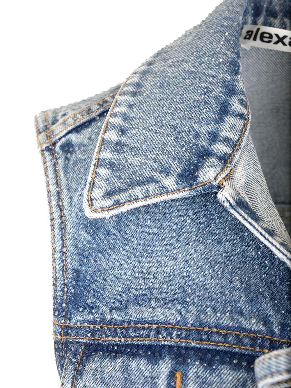 Al Duca D'Aosta Alexander Wang Gilet in jeans chiaro Vendite stagionali