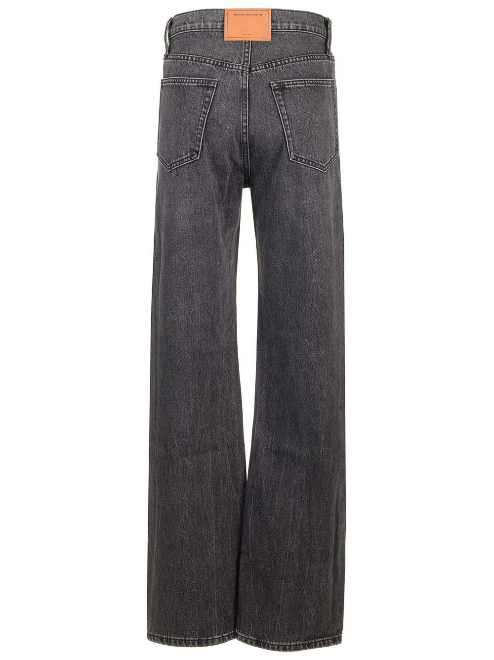 Al Duca D'Aosta Alexander Wang Jeans con patch logo Ultimi due giorni