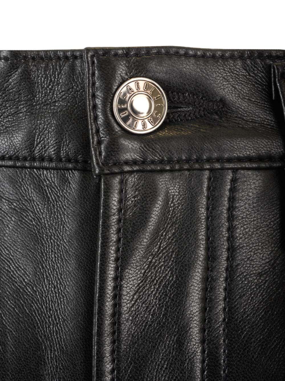 Al Duca D'Aosta Agolde Pantaloni in pelle "90's pinch Waist long" Sostegno trimestrale