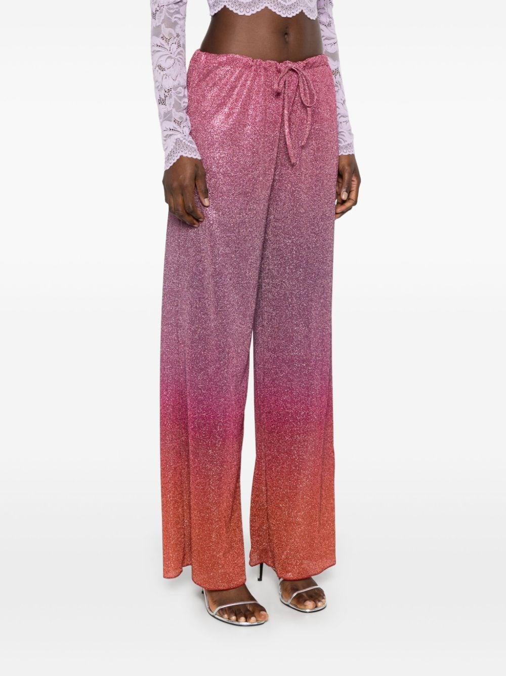 Al Duca D'Aosta Oseree Pantaloni crop in lurex 50% di sconto con spedizione gratuita