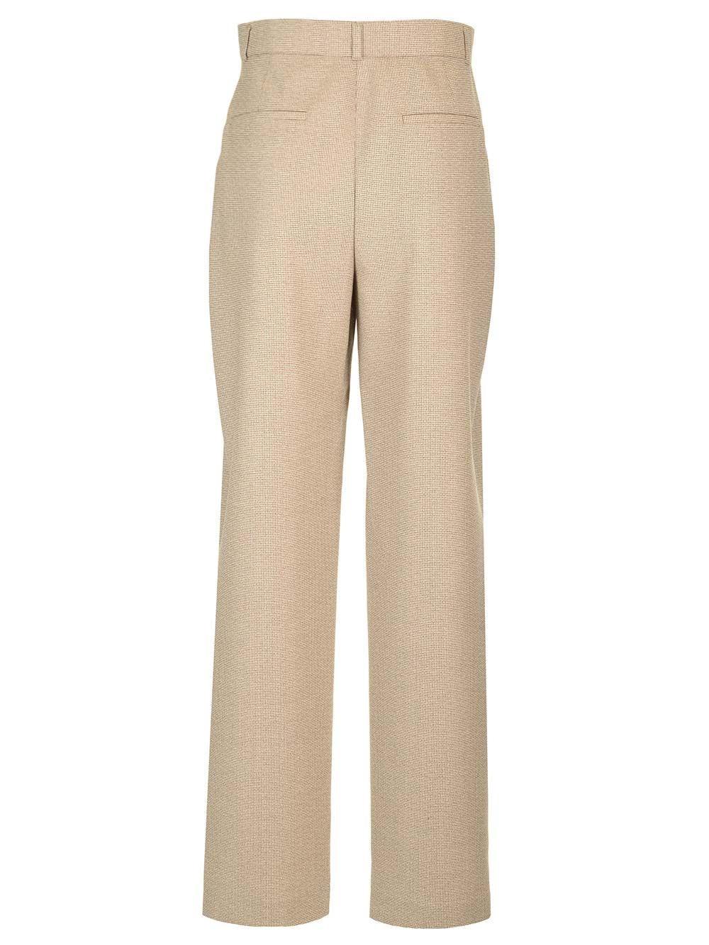 Al Duca D'Aosta Fendi Pantalone in lana micro check Limitato a 3 giorni