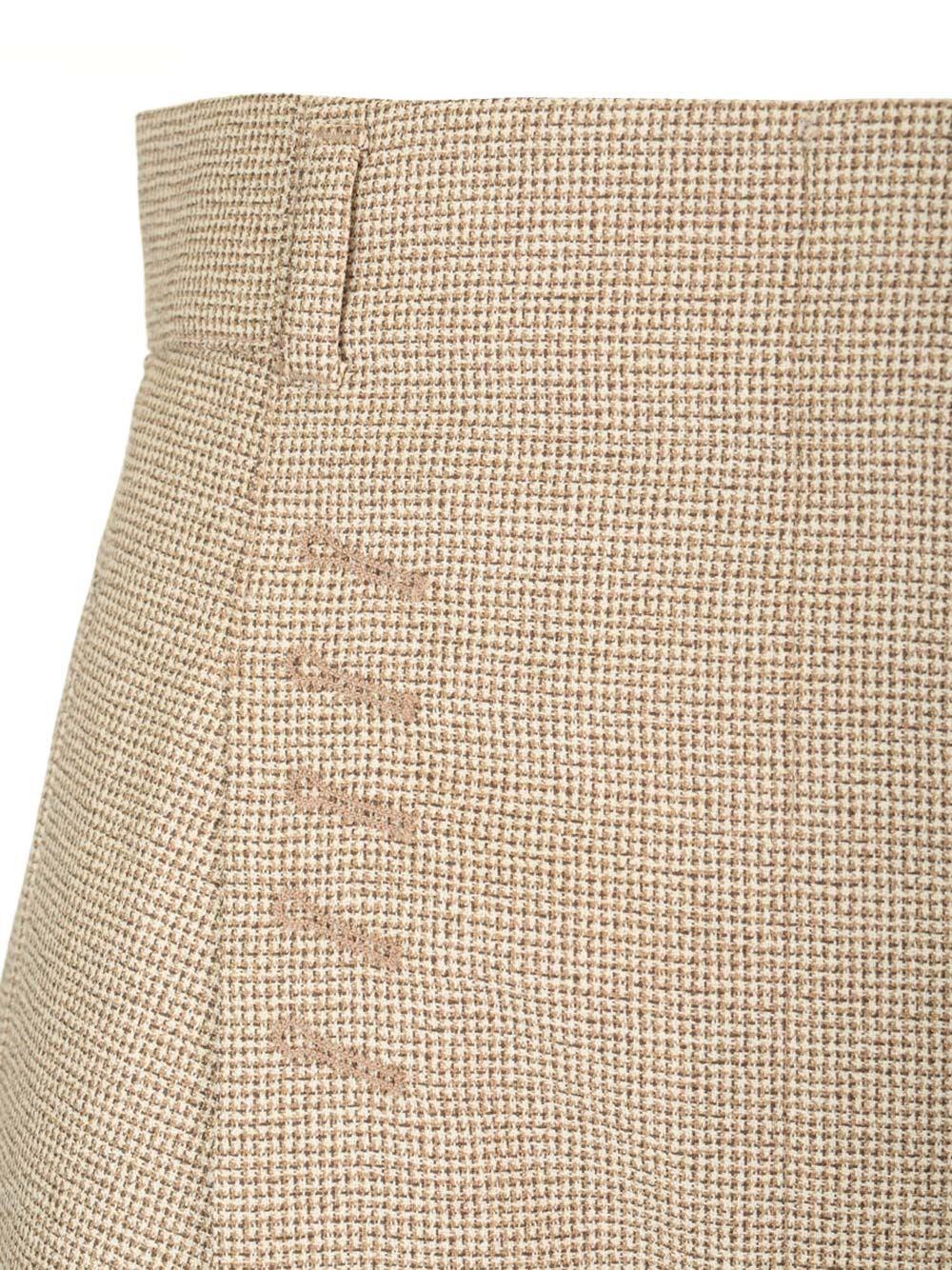 Al Duca D'Aosta Fendi Pantalone in lana micro check Limitato a 3 giorni