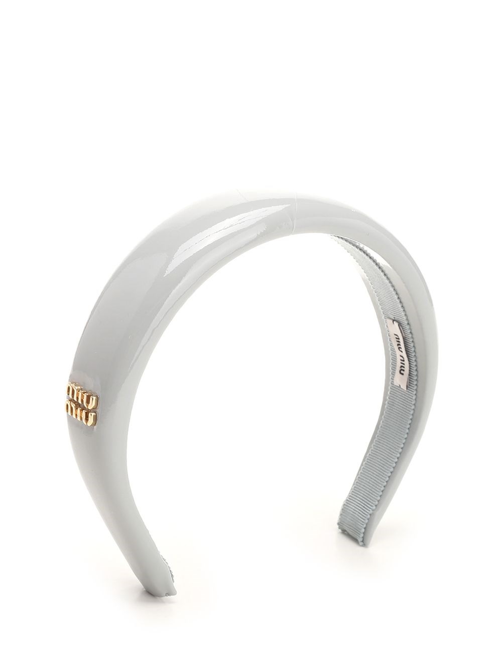 Al Duca D'Aosta Miu Miu Cerchietto in pelle verniciata Shopping Online