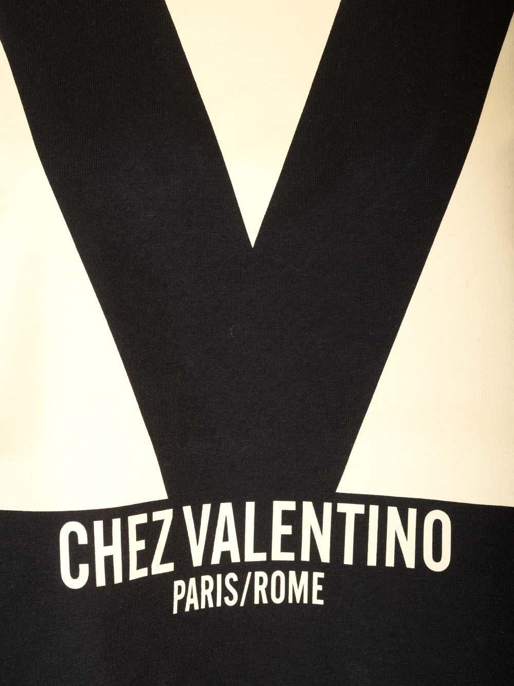 Al Duca D'Aosta Valentino Garavani T-shirt stampa "Chez Valentino" Sconto