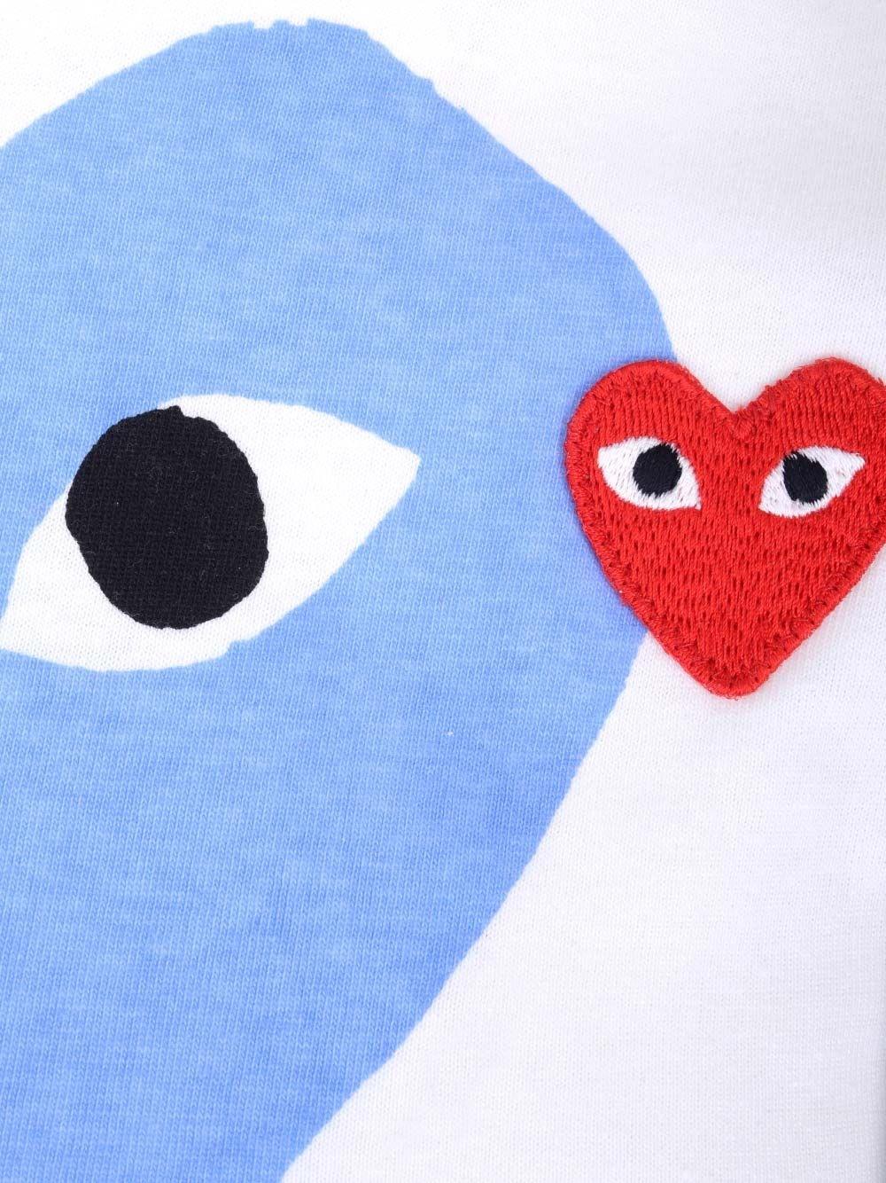 Al Duca D'Aosta Comme Des Garcons Play T-shirt Big purple heart Moda