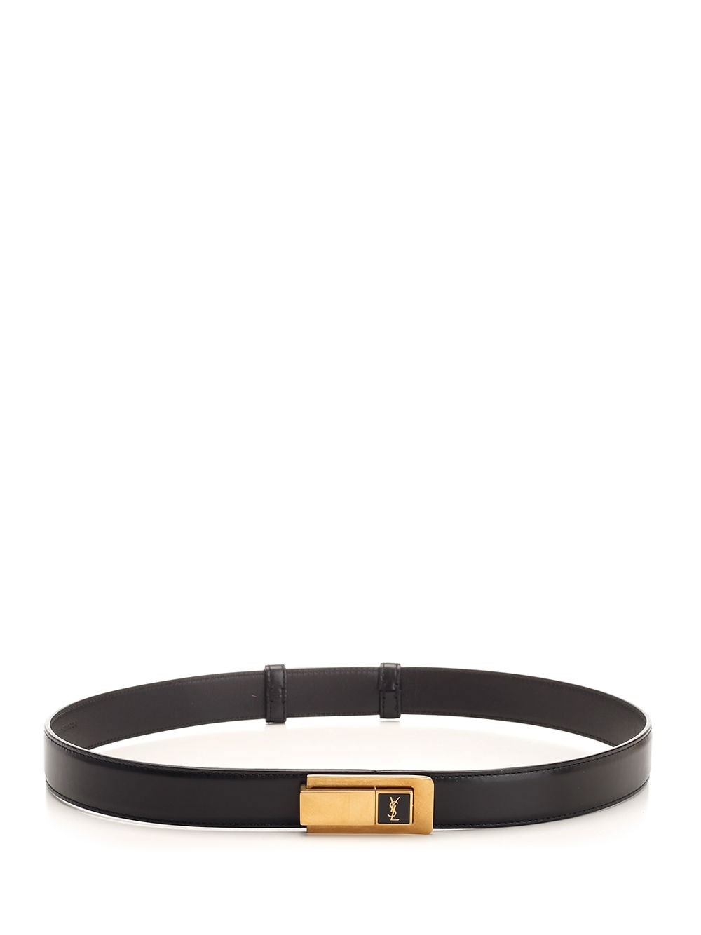 Al Duca D'Aosta Saint Laurent Cintura con fibbia Charniere in pelle liscia Latest fashion