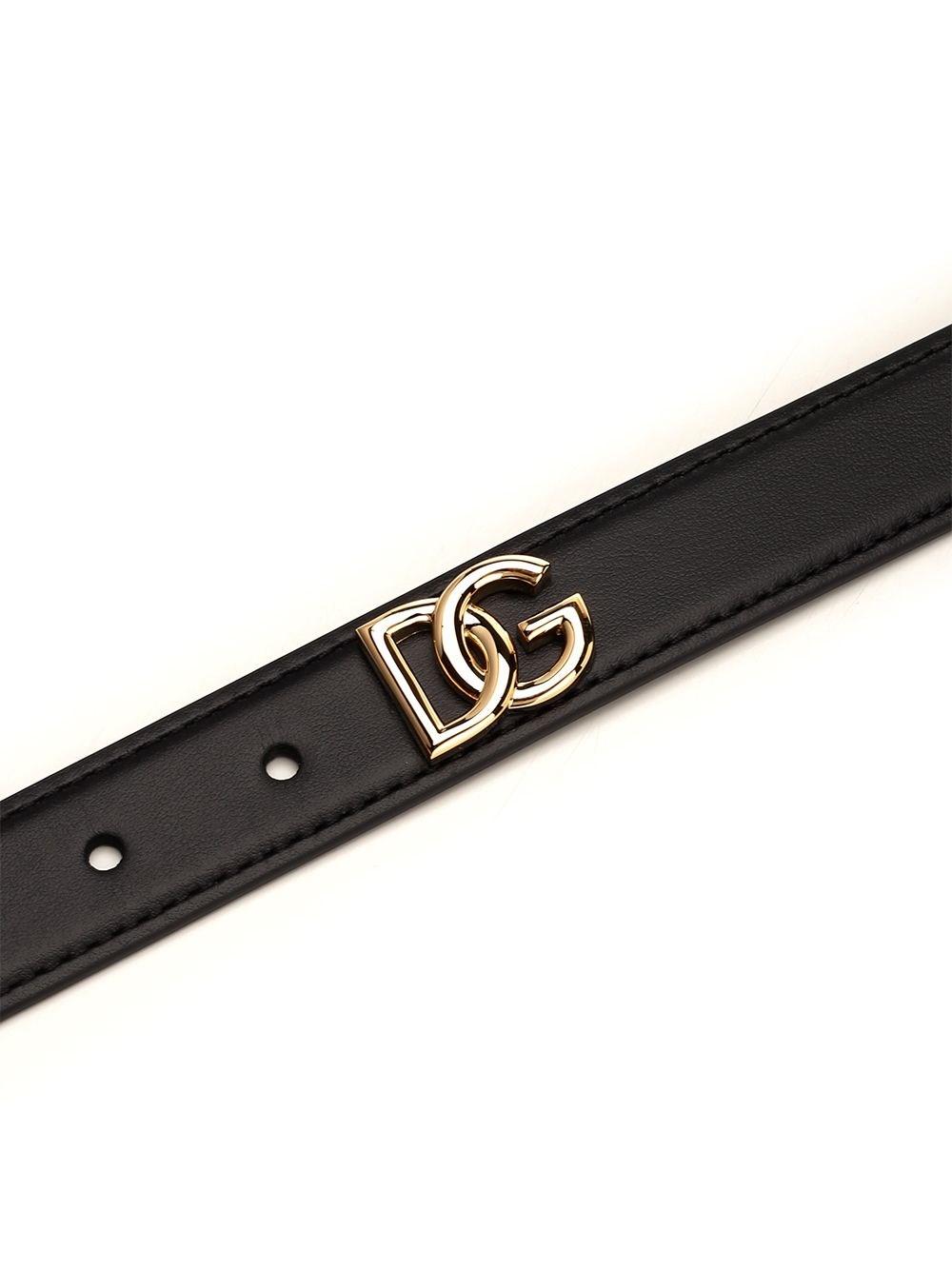 Al Duca D'Aosta Dolce & Gabbana Cintura in pelle nera Comprane uno, ottenene uno gratis