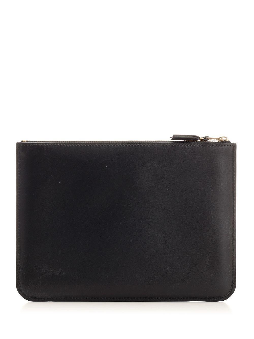 Al Duca D'Aosta Comme Des Garcons Wallet Pouch doppia in pelle Comprare a buon mercato