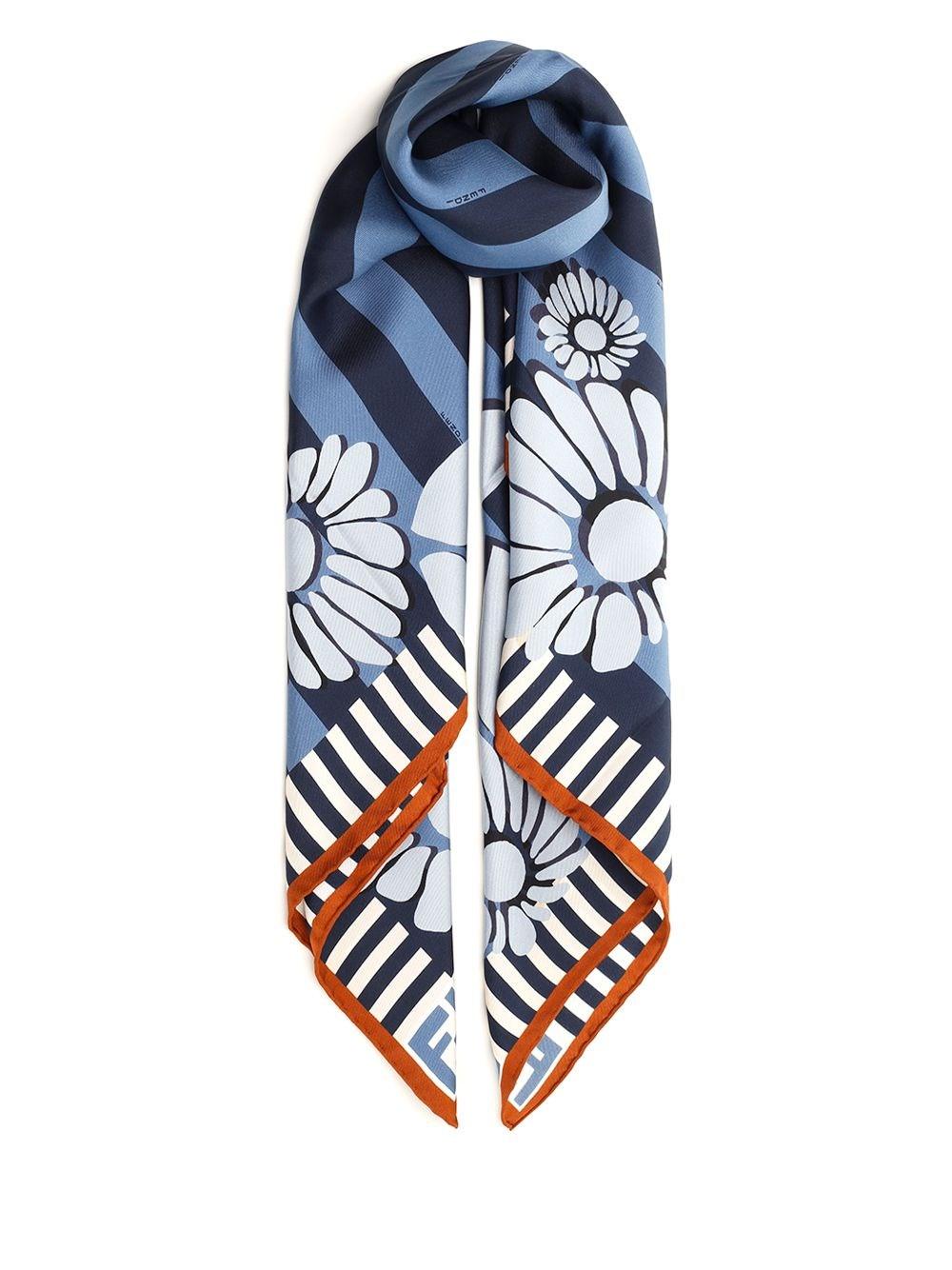 Al Duca D'Aosta Fendi Foulard in seta stampa Peekaboo