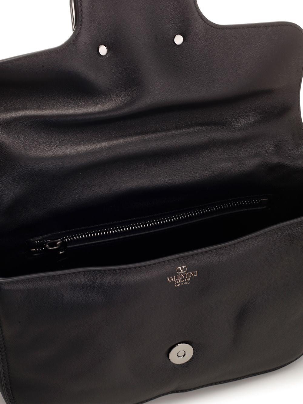 Al Duca D'Aosta Valentino Garavani BORSA A TRACOLLA VALENTINO GARAVANI NOIR IN NAPPA Comprane uno, ottenene uno gratis
