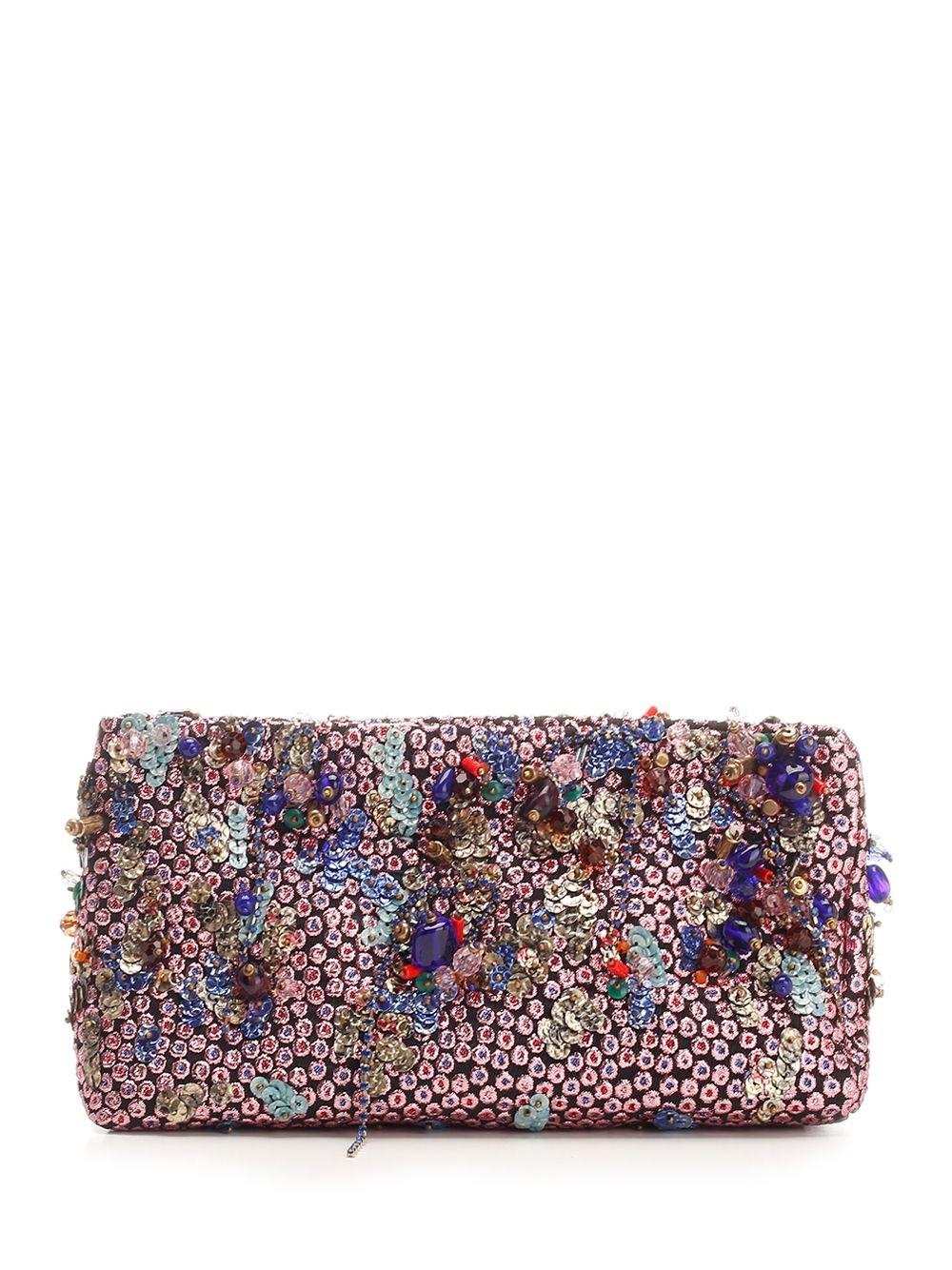 Al Duca D'Aosta Dries Van Noten Clutch in jacquard Sostegno trimestrale