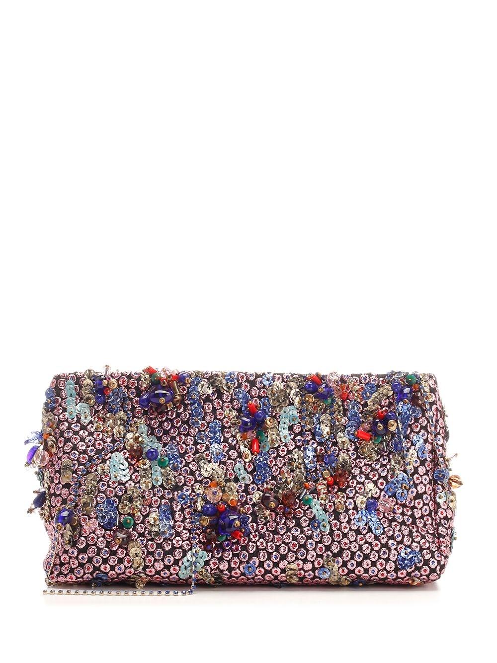 Al Duca D'Aosta Dries Van Noten Clutch in jacquard Sostegno trimestrale