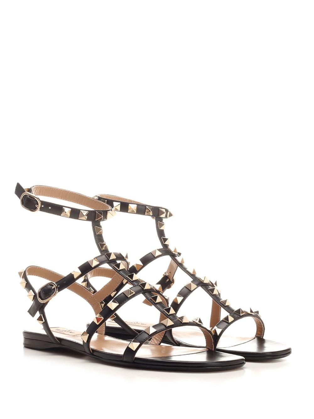 Al Duca D'Aosta Valentino Garavani Sandali alla schiava "Rockstud" Negozio