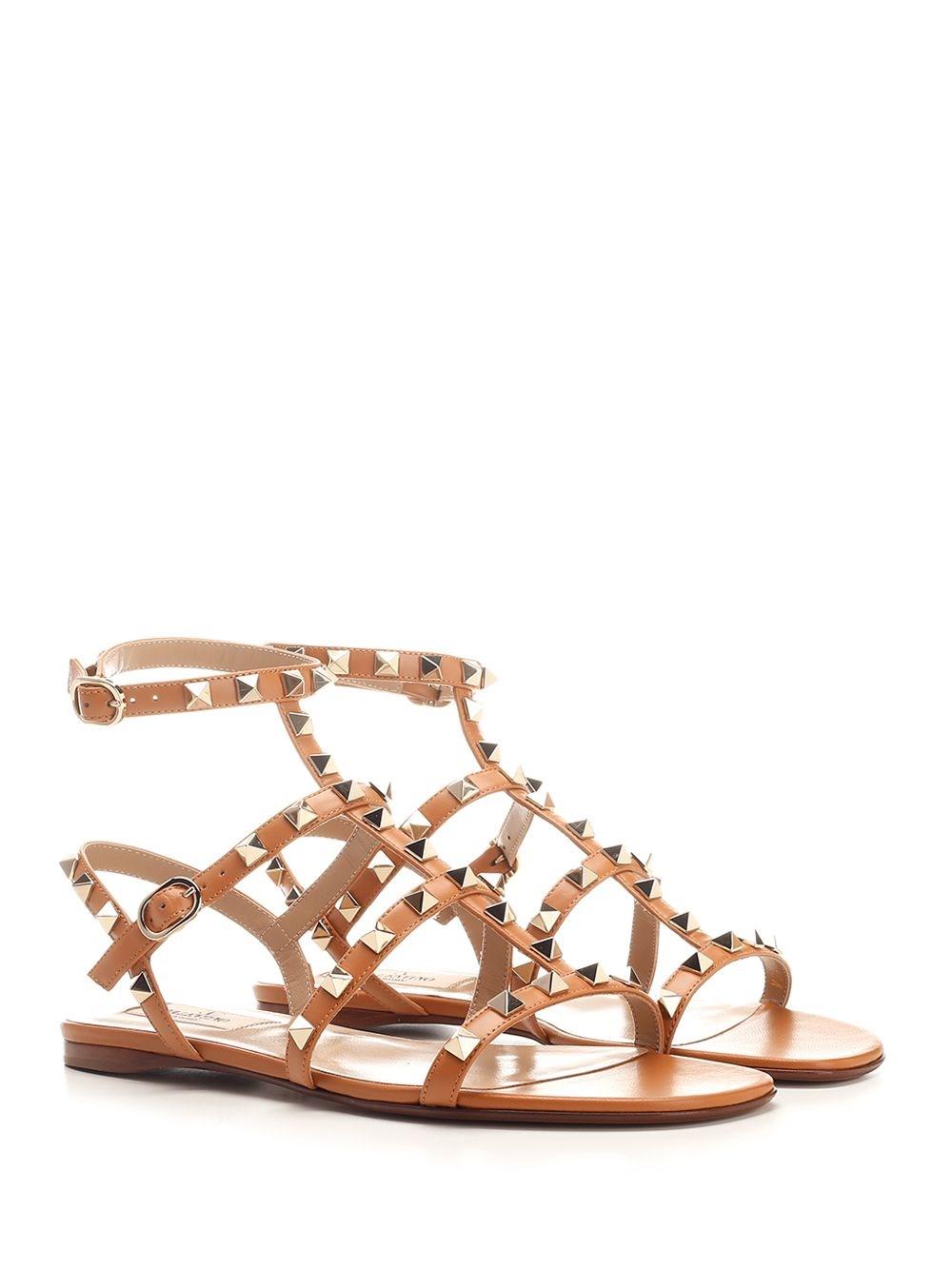 Al Duca D'Aosta Valentino Garavani Sandali alla schiava "Rockstud" In Saldo