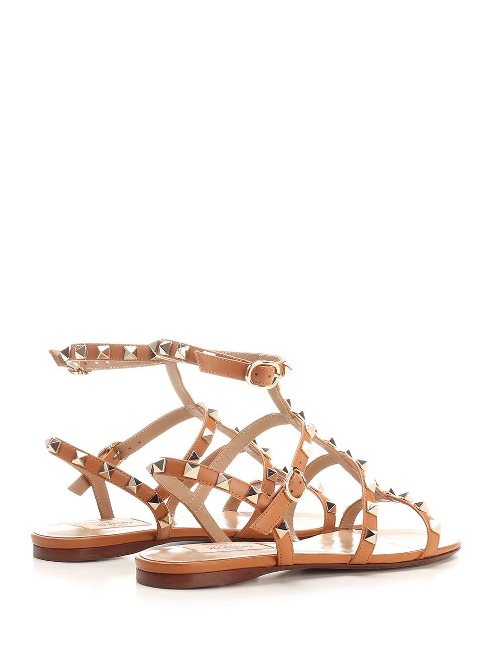 Al Duca D'Aosta Valentino Garavani Sandali alla schiava "Rockstud" In Saldo