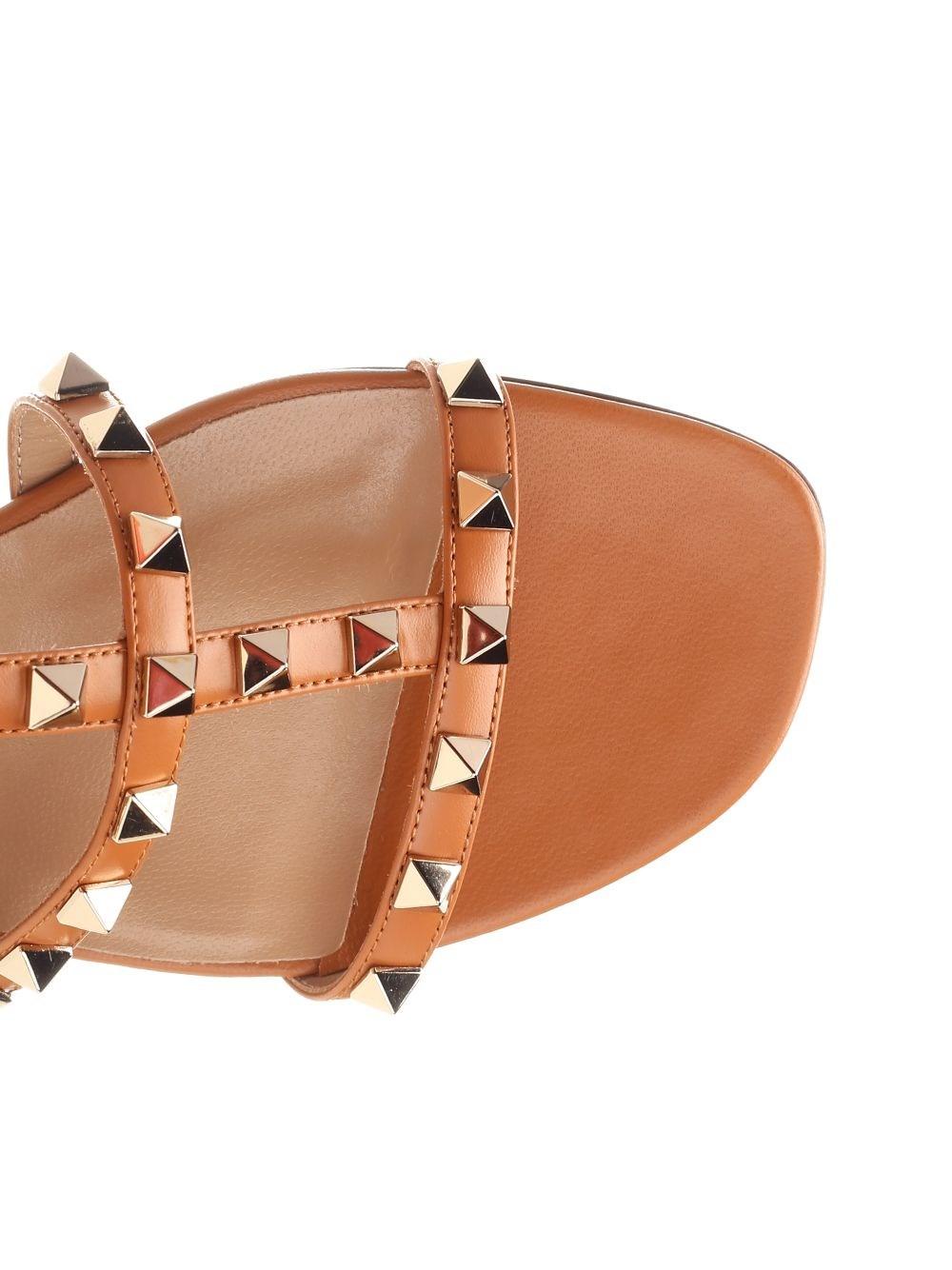 Al Duca D'Aosta Valentino Garavani Sandali alla schiava "Rockstud" In Saldo