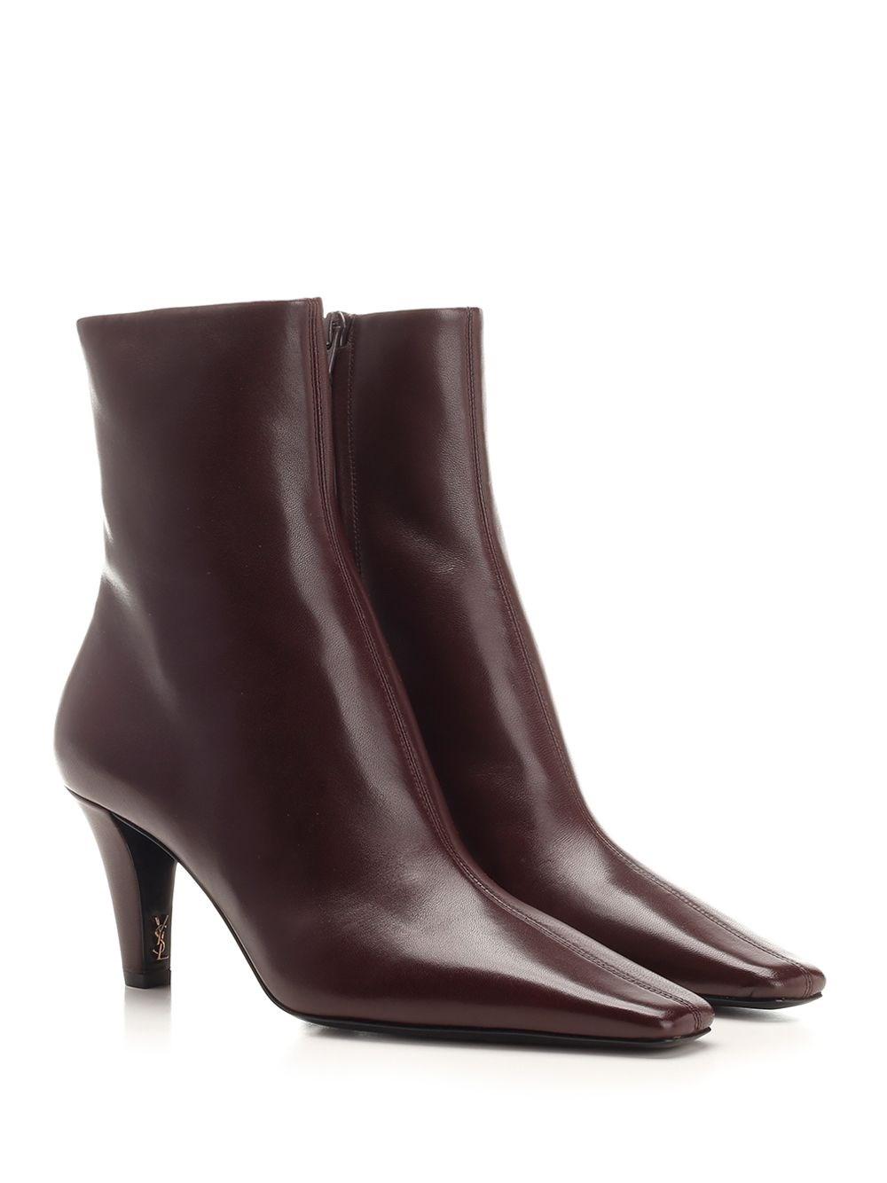 Al Duca D'Aosta Saint Laurent Stivaletti "Jill" in pelle liscia Shopping Online