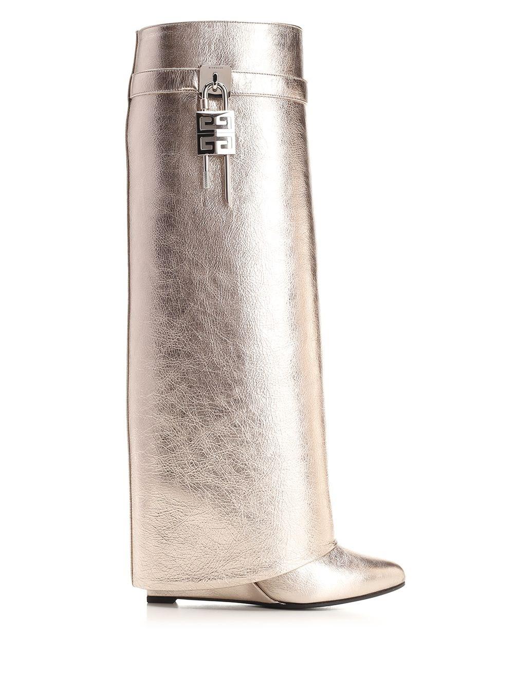 Al Duca D'Aosta Givenchy Stivali "Shark Lock" dusty gold Online