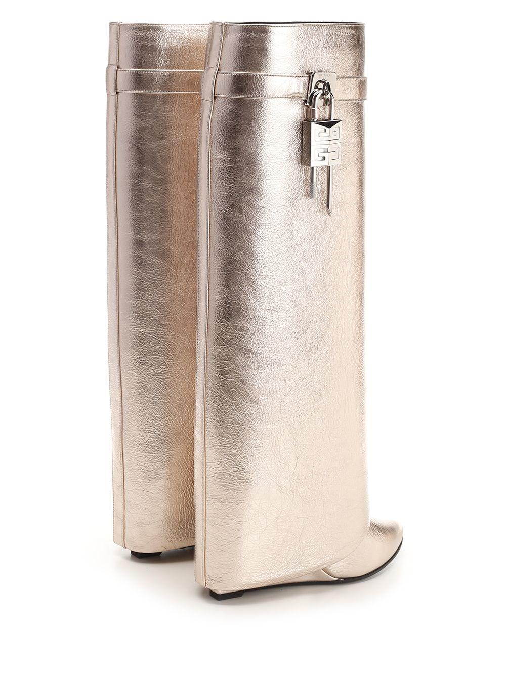 Al Duca D'Aosta Givenchy Stivali "Shark Lock" dusty gold Online
